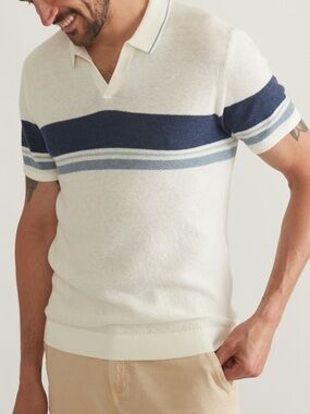 Marine Layer Greyson Sweater Polo